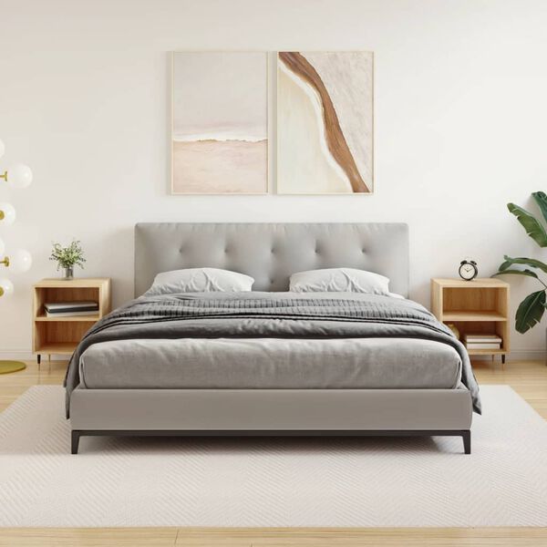 vidaXL Y&ouml;p&ouml;yd&auml;t 2 kpl Sonoma-tammi 40x30x50 cm tekninen puu