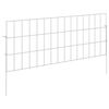 vidaXL Puutarha-aita, jossa on paalut 12 kpl 75 x 30 cm Hopea