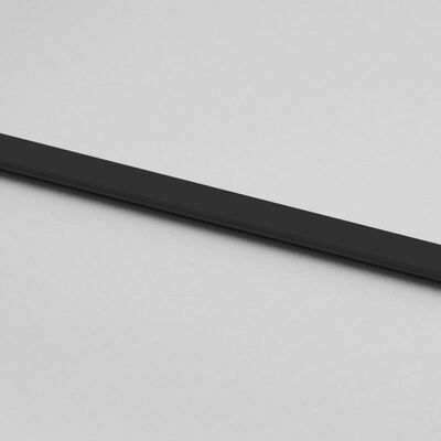 vidaXL Liukuovi musta 76x205 cm karkaistu lasi ja alumiini