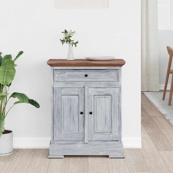 vidaXL S&auml;ilytyskaappi 63 x 30 x 79 cm Kiinte&auml;&auml; mahonkipuuta