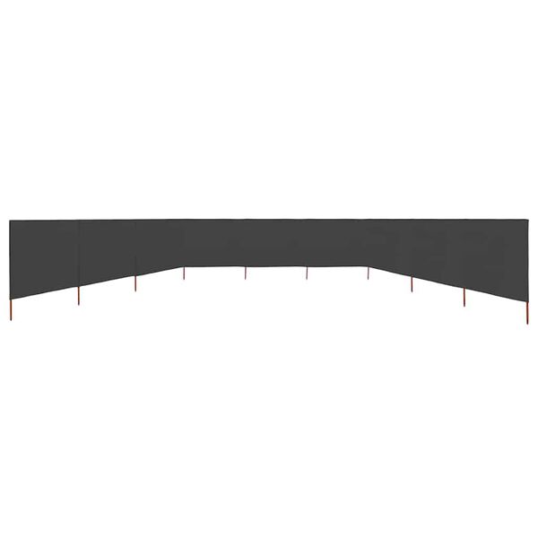 vidaXL Tuulensuojakangas 9 paneelilla 1200x160 cm antrasiitti