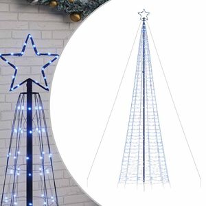 vidaXL LED joulukuusi piikkeill&auml; 1534 LEDi&auml; Sininen 500 cm