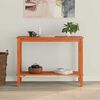 vidaXL Konsolip&ouml;yt&auml; hyllyll&auml; Vahans&auml;vyinen Ruskea 110 x 40 x 80 cm