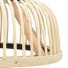 vidaXL Riippuvalaisin bambu 34x14,5 cm 40 W puolipyöreä E27