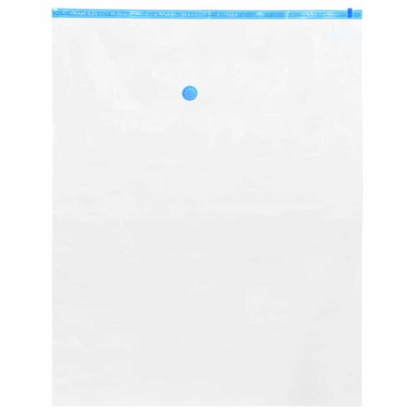 vidaXL Säilytyspussit 10 pcs Läpinäkyvä ja Sininen 100 x 80 cm