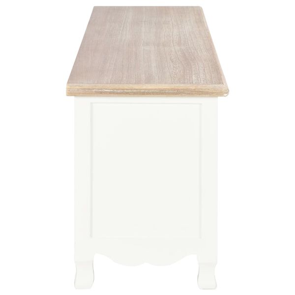 vidaXL TV-taso valkoinen 120x30x40 cm puu