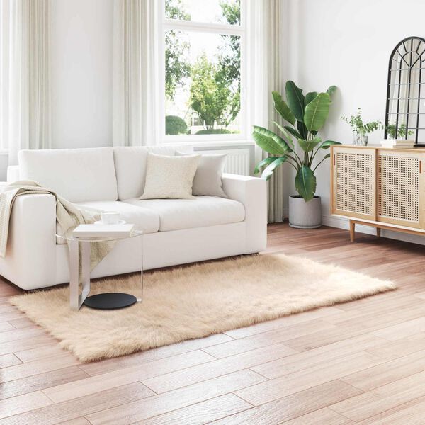 vidaXL Keinotekoista Lammasnahkaa Matto Tafalla Beige 100 x 200 cm