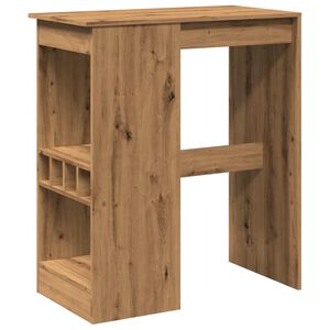 vidaXL Baarip&ouml;yt&auml; telineell&auml; tammi 90x47,5x103,5 cm tekninen puu