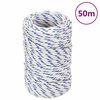 vidaXL Venek&ouml;ysi valkoinen 2 mm 50 m polypropeeni