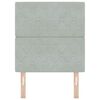 vidaXL Päätylevy päätyllä Vaaleanharmaa 80 cm Nahkavaatetus