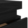 vidaXL Yöpöytäkaappi Musta tammi. 35 x 39 x 55 cm Tekninen puu