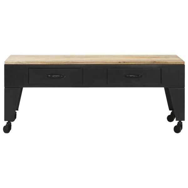 vidaXL Sohvapöytä 100x60x40 cm kiinteä mangopuu