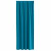 vidaXL Piment&auml;v&auml; verho renkailla 2 pcs Turkoosi 245 x 140 cm