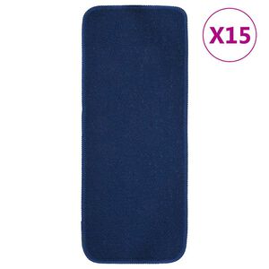 vidaXL Liukumattomat porrasmatot 15 kpl 60x25 cm sininen suorakaide