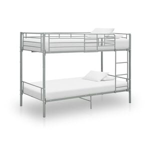 vidaXL Kerross&auml;nky harmaa metalli 90x200 cm