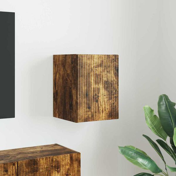 vidaXL TV-sein&auml;kaappi Savup&auml;hkin&auml; 30 x 31 x 40 cm Tekninen puu