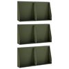 vidaXL Pato 6 kpl 40 x 12 x 40 cm Ter&auml;s Oliivinvihre&auml;