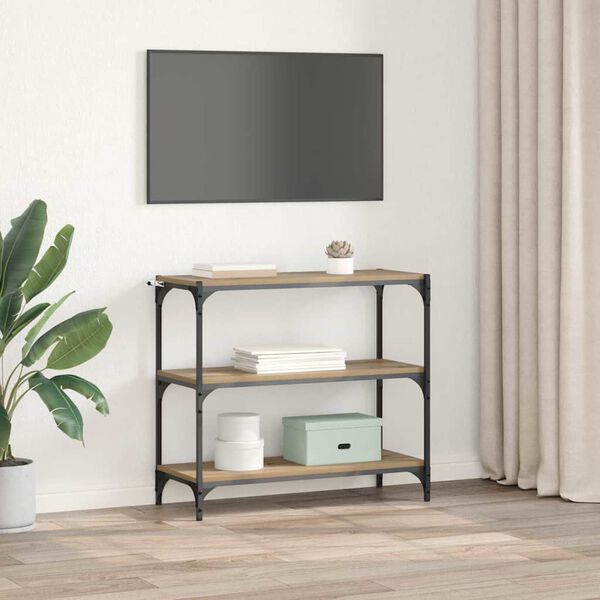 vidaXL Kirjahylly Artisan tammi 80 x 33 x 70,5 cm