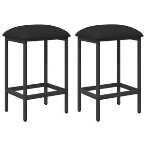vidaXL Baarijakkara 2 kpl Musta 40 x 32 x 74 cm Tekninen puu