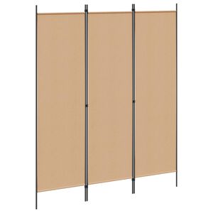 vidaXL 3-paneelinen tilanjakaja ruskea 150x180 cm