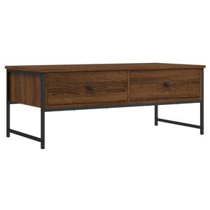 vidaXL Sohvap&ouml;yt&auml; ruskea tammi 101x49x39,5 cm tekninen puu