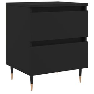 vidaXL Y&ouml;p&ouml;yt&auml; musta 40x35x50 cm tekninen puu