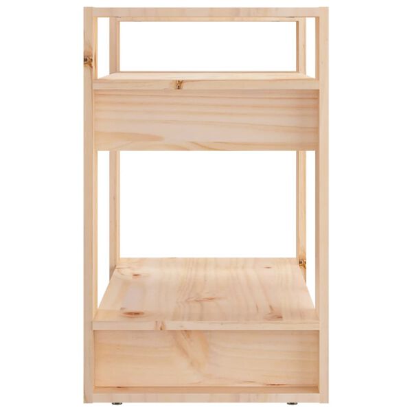 vidaXL Kirjahylly/tilanjakaja 60x35x57 cm täysi mänty