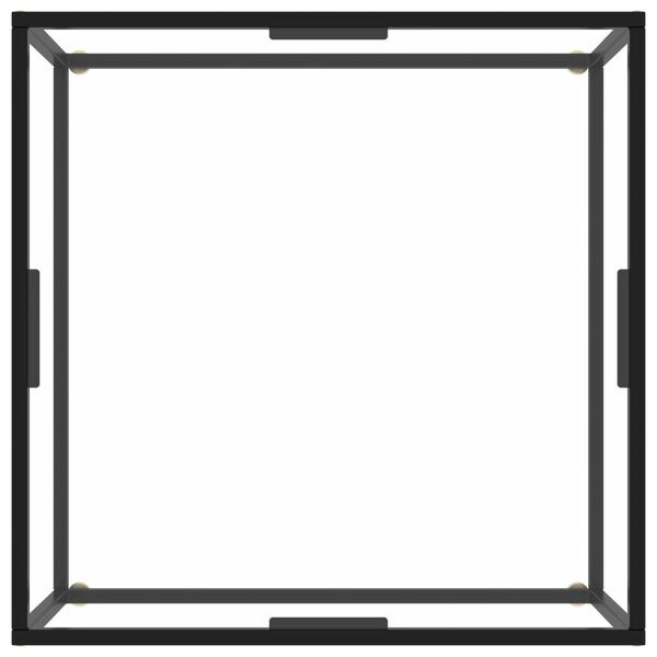 vidaXL Sohvap&ouml;yt&auml; musta karkaistu lasi 80x80x35 cm