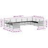 vidaXL Sohvasarjat 9 pcs Luonnollinen Tihe&auml; akasiapuu