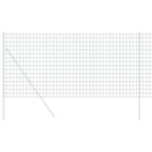 vidaXL Euroaita Vihreä 0,4 x 25 m PVC-pintainen rauta