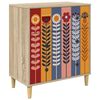 vidaXL Laukkaava ESSEN Auringonkukka-kuvio 66 x 36,5 x 75 cm Sonoma