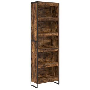 vidaXL Kirjahylly 60 x 30 x 189,5 cm Tekninen puu Savupuu