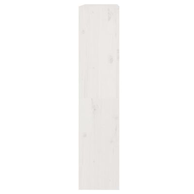 vidaXL Kirjahylly/tilanjakaja valkoinen 80x30x135,5 cm täysi mänty