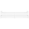 vidaXL S&auml;ngynrunko laatikoilla valkoinen 100x200 cm