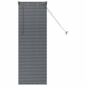 vidaXL Venetsialaiset Verhot Tummanharmaa 130 x 40 cm Alumiini