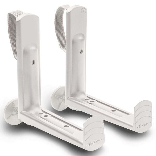 LECHUZA Parvekkeen kukkalaatikon telineet valkoinen 19030