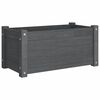vidaXL Puutarhan kukkalaatikko harmaa 60x31x31 cm t&auml;ysi m&auml;nty