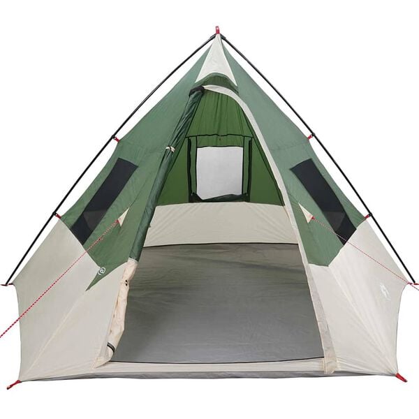 vidaXL Tipi-teltta katolla Vihre&auml; 383 x 338 x 217 cm taffeta