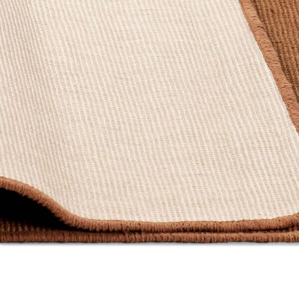 vidaXL Juuttimatto lateksitaustalla 140x200 cm ruskea