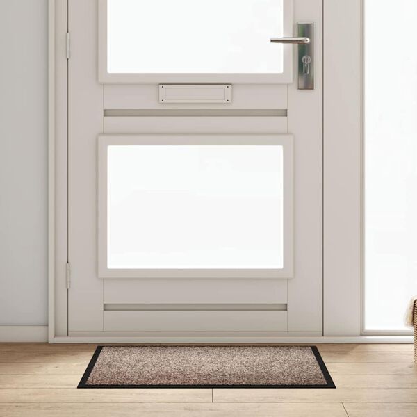 vidaXL Ovenmatto Beige 60 x 40 x 1.2 cm Teddykangas