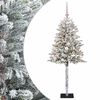 vidaXL Muovinen joulukuusi koristeilla 120 cm 150 LEDi&auml;