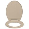 vidaXL WC-istuin pehme&auml;sti sulkeutuva beige soikea