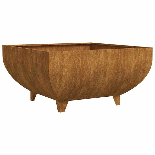 vidaXL Tulimalja 80x80x42 cm corten ter&auml;s