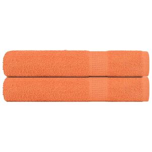 vidaXL Saunapyyhkeet FROGN 2 kpl oranssi 80x200 cm 360 gsm