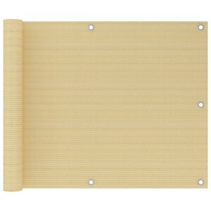 vidaXL Parvekkeen suoja beige 75x300 cm HDPE