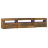 vidaXL TV-taso LED-valoilla savutammi 195x35x40 cm