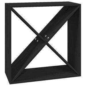 vidaXL Viinikaappi musta 62x25x62 cm t&auml;ysi m&auml;nty