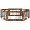 vidaXL Koiraportti jaloilla 6 pcs Savutammi 100 x 60 cm Tekninen puu