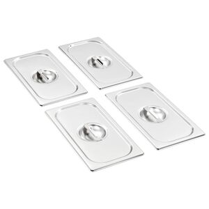 vidaXL Kannet GN 1/3 pannulle 4 kpl ruostumaton ter&auml;s
