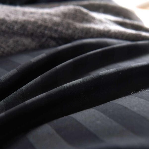 vidaXL Peitto tyynyll&auml; 155 x 220 cm Puuvilla-satiini ja raidat